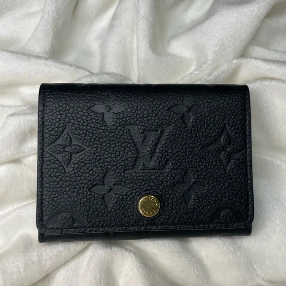 Louis Vuitton Black Monogram Empreinte Card Case Wallet đ¤ - Picture 1 of 10